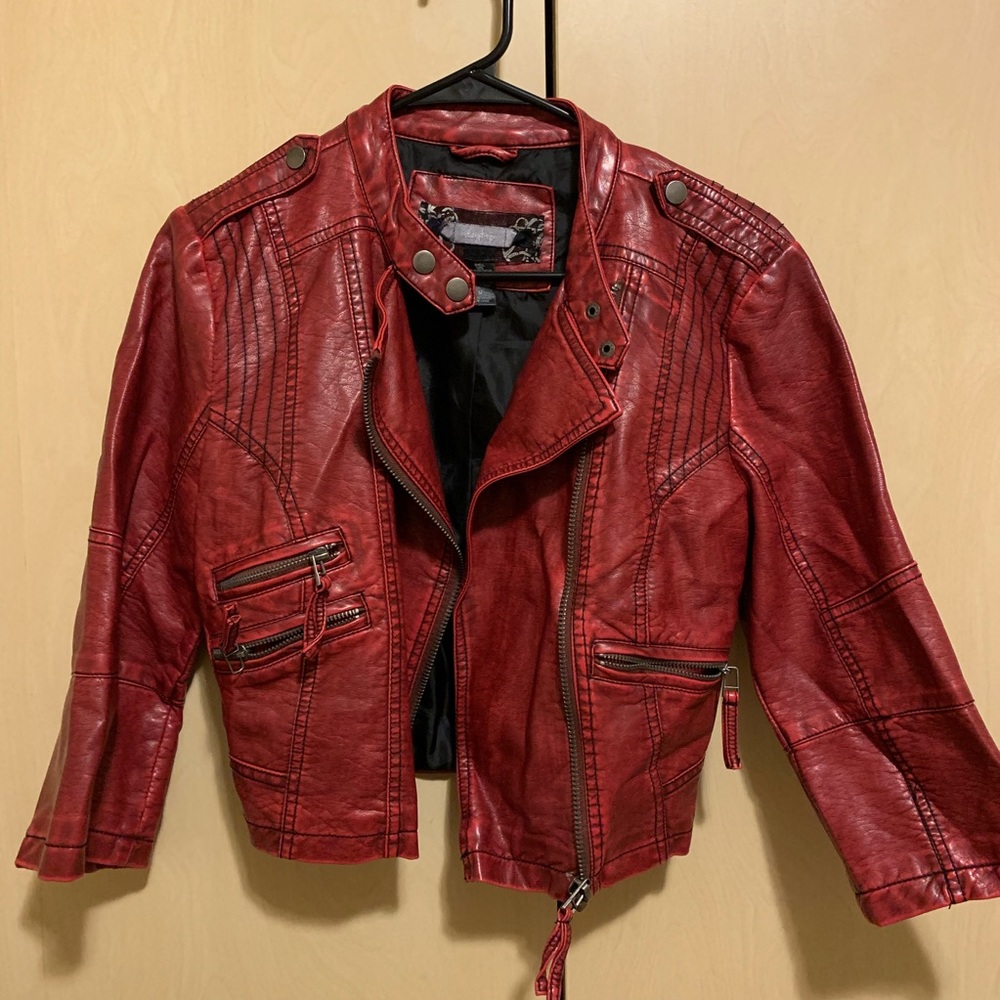 Daytrip x Moto Faux Leather Jacket